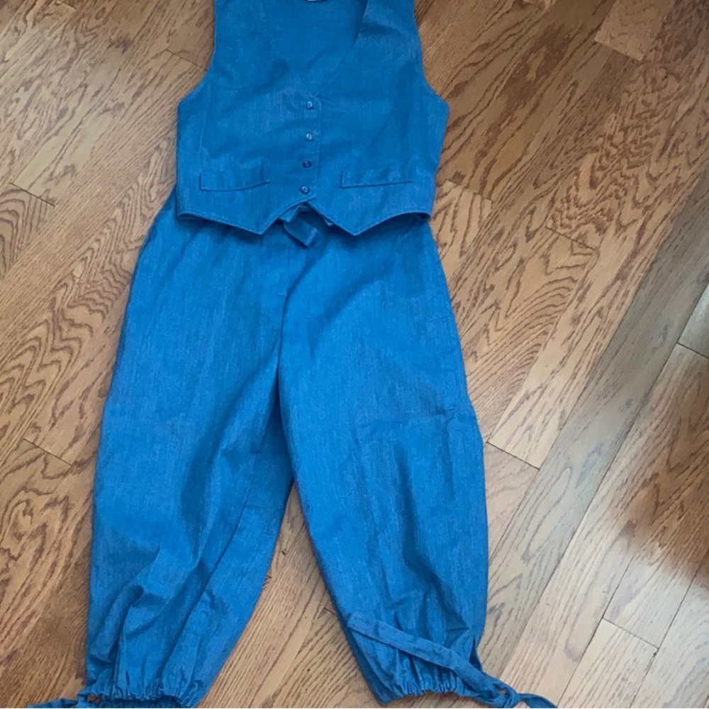 Blue Women's vest and pants